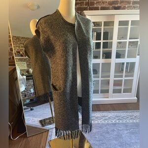 Michael Stars Cardigan Vest with Fringe Detail -Sz S